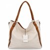 Torebka Damska Shopper Bag XL firmy Hernan HB0337 Beżowa/Ruda